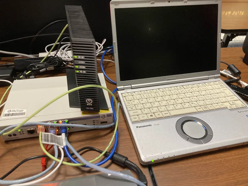 PACkage様 ネットワークインフラの記録写真